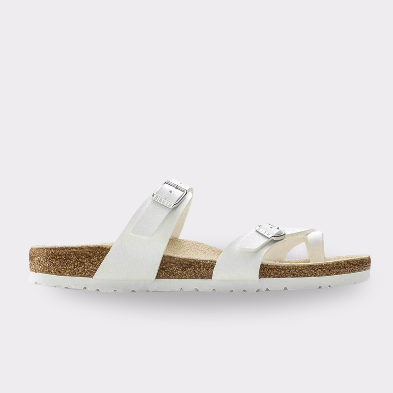 BIRKENSTOCK WOMENS MAYARI PATENT WHITE BIRKO FLOR REGULAR Online