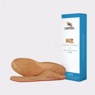 AETREX MEN'S CASUAL COMFORT POSTED ORTHOTICS W/ METATARSAL SUPPORT