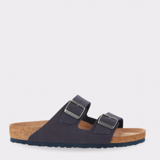 BIRKENSTOCK ARIZONA DESERT DUST VEGAN INDIGO BLUE BIRKIBUC REGULAR