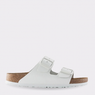 BIRKENSTOCK ARIZONA WHITE SMOOTH LEATHER REGULAR