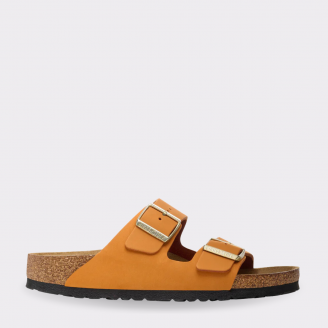 BIRKENSTOCK ARIZONA BURNT ORANGE NUBUCK LEATHER REGULAR