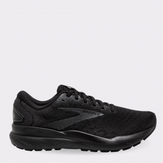 BROOKS WOMENS GHOST 16 GTX 1B BLACK BLACK EBONY