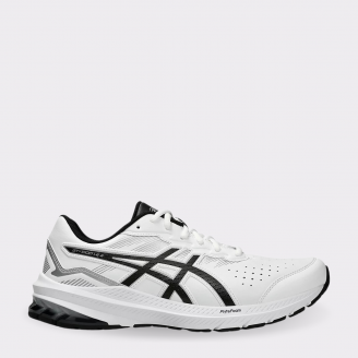 ASICS MENS GT-1000 LE 2 2E-WIDTH WHITE PURE SILVER