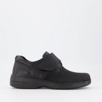 PROPET WOMENS OLIVIA SINGLE STRAP WIDE BLACK