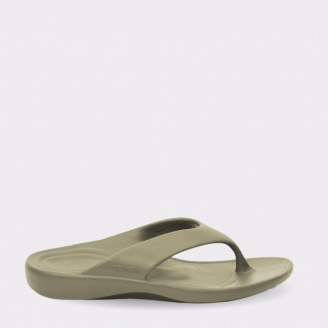 AETREX MENS MAUI THONGS ARMY