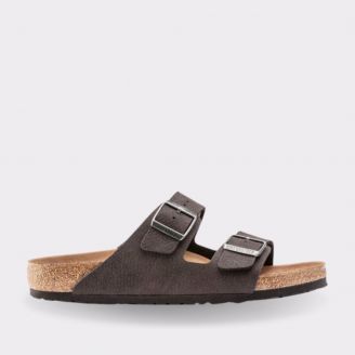 BIRKENSTOCK ARIZONA DESERT DUST VEGAN BLACK BIRKIBUC REGULAR