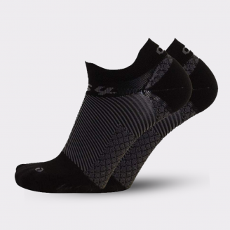 OS1 FS4 PLANTAR FASCIITIS NO SHOW SOCKS BLACK