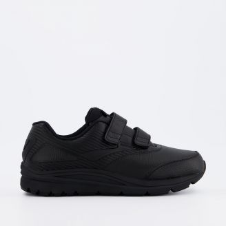 BROOKS MENS ADDICTION WALKER 2 2E-WIDTH MAX SUPPORT VELCRO BLACK