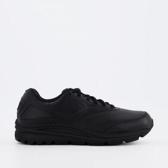 BROOKS MENS ADDICTION WALKER 2E-WIDTH MAX SUPPORT LACE BLACK