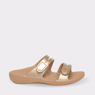 AETREX WOMENS JANEY SPORT SLIDE CHAMPAGNE