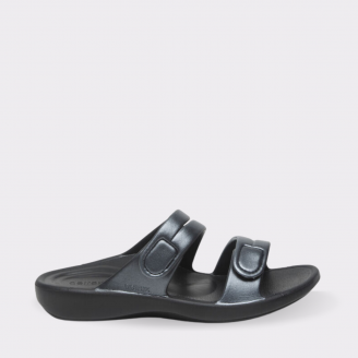 AETREX WOMENS JANEY SPORT SLIDE NAVY