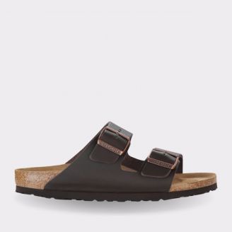 BIRKENSTOCK ARIZONA DARK BROWN SMOOTH LEATHER UNISEX REGULAR