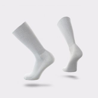LIGHTFEET DIABETIC CREW SOCK WHITE