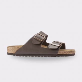 BIRKENSTOCK ARIZONA SFB DARK BROWN BIRKOFLOR REGULAR