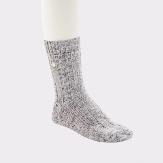 BIRKENSTOCK COTTON SOCK TWIST LIGHT GREY