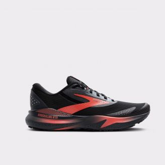 BROOKS WOMENS ADRENALINE GTS 24 WEATHERIZED 1B BLACK EBONY HOT CORAL