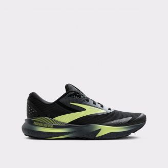 BROOKS MENS ADRENALINE GTS 24 WEATHERIZED 1D BLACK EBONY NEW YELLOW