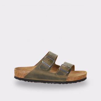 BIRKENSTOCK ARIZONA UNISEX FADED KHAKI OILED LEATHER REGULAR