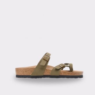 BIRKENSTOCK MAYARI VEGAN PINE GREEN SYNTHETIC REGULAR