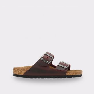 BIRKENSTOCK ARIZONA UNISEX OILED LEATHER ZINFANDEL REGULAR