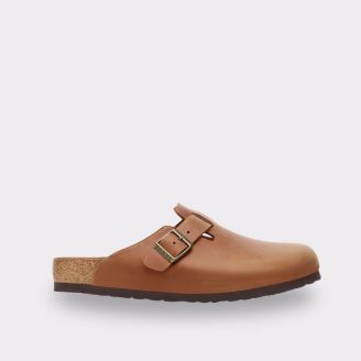 BIRKENSTOCK BOSTON UNISEX COGNAC OILED LEATHER REGULAR
