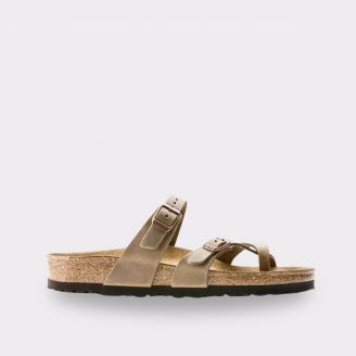 BIRKENSTOCK MAYARI TABACCO BROWN OILED LEATHER REGULAR