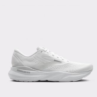 BROOKS WOMENS ADRENALINE 24 D WHITE OYSTER ALLOY