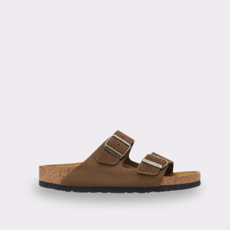 BIRKENSTOCK ARIZONA CORDUROY DARK TEA SUEDE LEATHER REGULAR