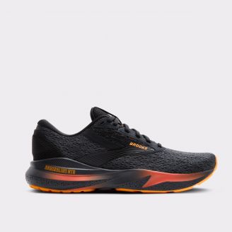 BROOKS MENS ADRENALINE GTS 24 D BLACK BLACK EBONY