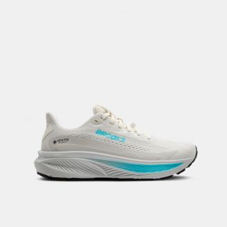BROOKS WOMENS GHOST 17 GTX 1B COCONUT/OYSTER/BLUE
