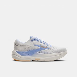 BROOKS WOMENS GHOST MAX 3 1B COCONUT/BLUE HERON/ORANGE