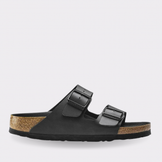 BIRKENSTOCK ARIZONA BIRKO-FLOR BLACK UNISEX REGULAR
