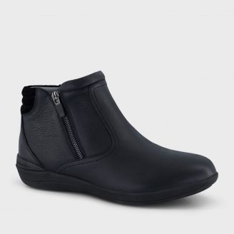 HOMYPED WOMENS GLEE PADDED TOP BOOT BLACK