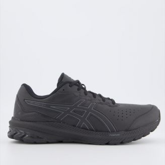 ASICS WOMEN'S GT-1000 LEATHER 2 2E-WIDTH BLACK