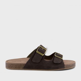 HOMYPED WOMENS HP TWIN  SLIDE CHOCOLATE