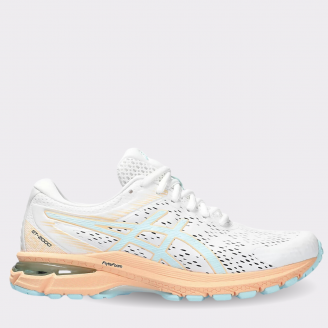 ASICS WOMENS GT-2000 SX D-WIDTH WHITE/AQUAMARINE SHOES