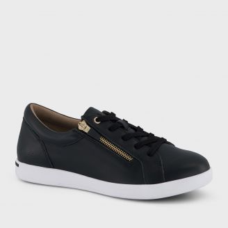 HOMYPED WOMENS LOTTI ZIP LACE BLACK