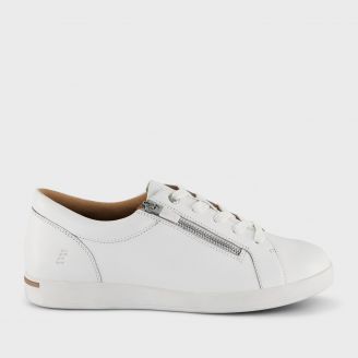 HOMYPED WOMENS LOTTI ZIP LACE WHITE