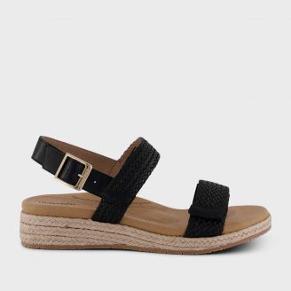 HOMYPED MIMI WOVEN SANDAL BLACK