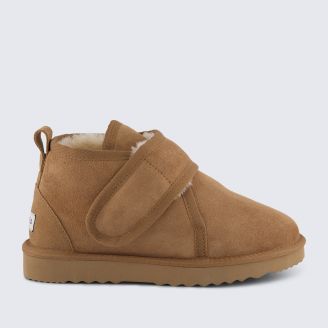 HOMYPED WOMENS SHEARLING STRAP SLIPPER 