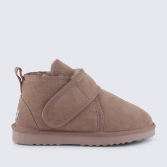 HOMYPED WOMENS SHEARLING STRAP SLIPPER ROSE