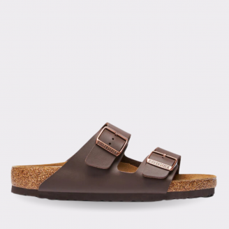 BIRKENSTOCK ARIZONA BIRKO-FLOR DARK BROWN UNISEX REGULAR