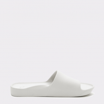 ARCHIES UNISEX ARCH SUPPORT SLIDES WHITE