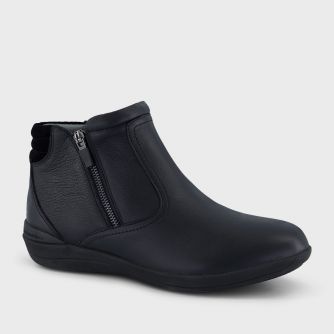 HOMYPED WOMENS GLEE PADDED TOP BOOT BLACK