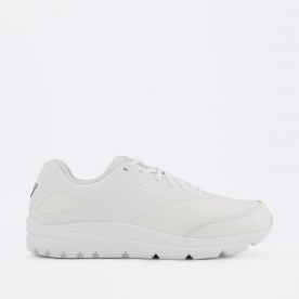 BROOKS MENS ADDICTION WALKER 2 2E-WIDTH MAX SUPPORT LACE WHITE
