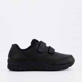 BROOKS MENS ADDICTION WALKER 2 2E-WIDTH MAX SUPPORT VELCRO BLACK