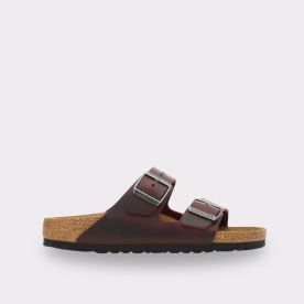 BIRKENSTOCK ARIZONA UNISEX OILED LEATHER ZINFANDEL REGULAR