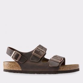 BIRKENSTOCK MILANO HABANA OILED LEATHER REGULAR