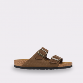 BIRKENSTOCK ARIZONA CORDUROY DARK TEA SUEDE LEATHER REGULAR