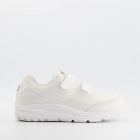 BROOKS WOMENS ADDICTION WALKER MAX SUPPORT D-WIDTH VELCRO STRAP WHITE